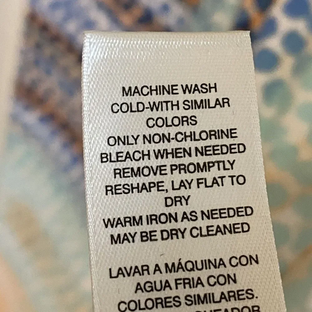 Chico's Dress Womens Size 2 Large Pebbled Waves Maxi Sleeveless Stretch - Picture 7 of 7